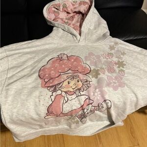 Charming Pink and Gray Graphic Hoodie